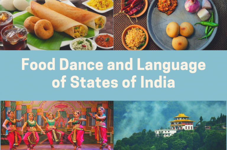 States of India - Food, Dress, Dance and Language