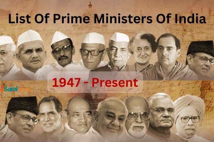 List of Prime Ministers of India (1947 - Present)