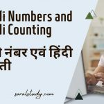 Hindi Numbers and Hindi Counting – Saralstudy