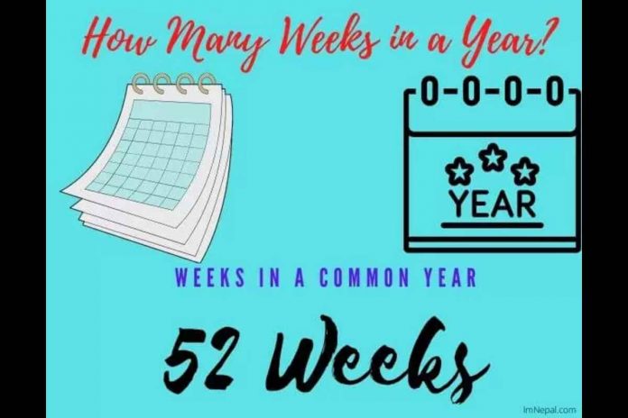 How many weeks in a year