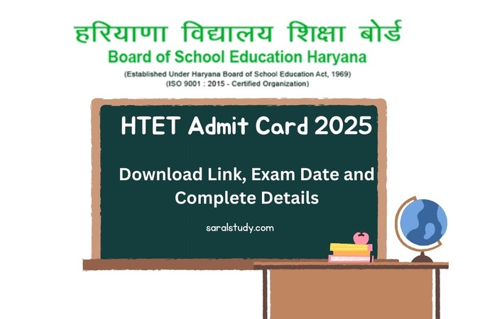 HTET Admit Card 2025: Download Link, Exam Date and Complete Details