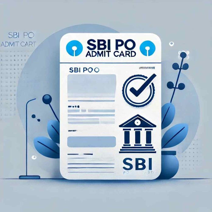 sbi po admit card